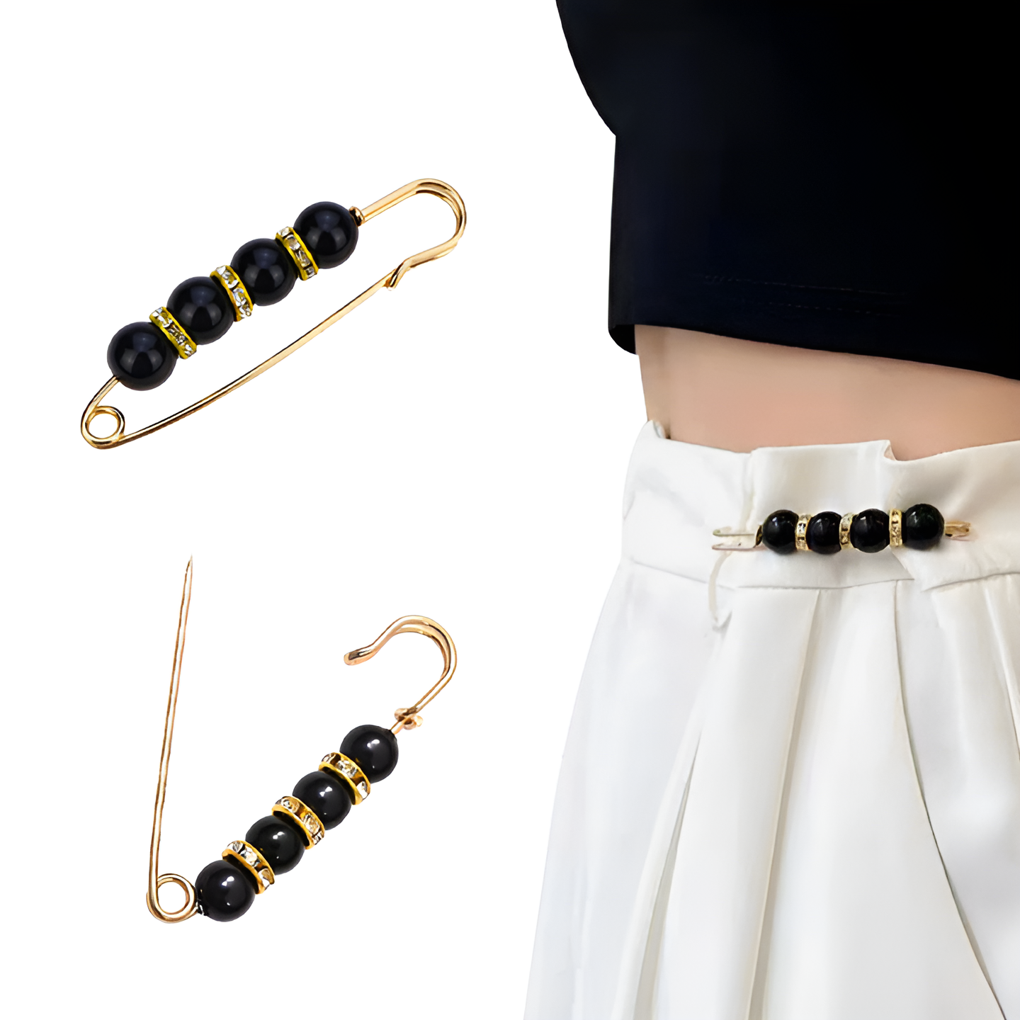 Jewelance™ BroochPin 1+1 GRATIS: Elegant Snygg Pärla Säkerhet Nål Brosch Set