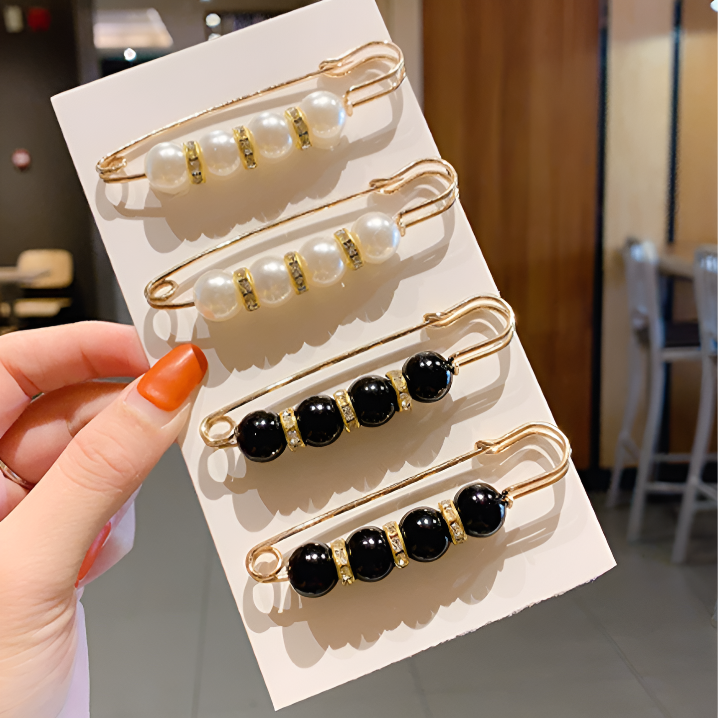 Jewelance™ BroochPin 1+1 GRATIS: Elegant Snygg Pärla Säkerhet Nål Brosch Set