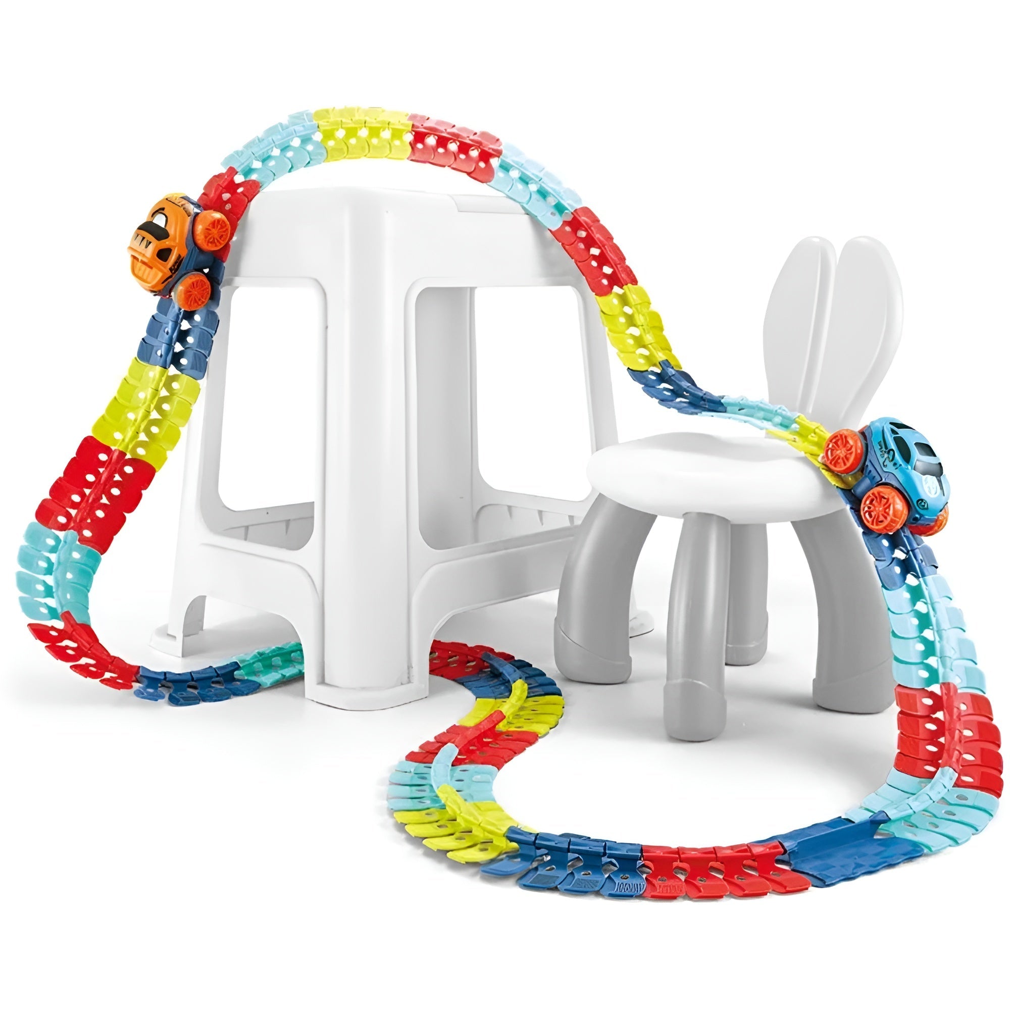 Kletshuts™ RaceTrack: Pedagogisk Rolig Kreativ Flexibel Racerbilsbana