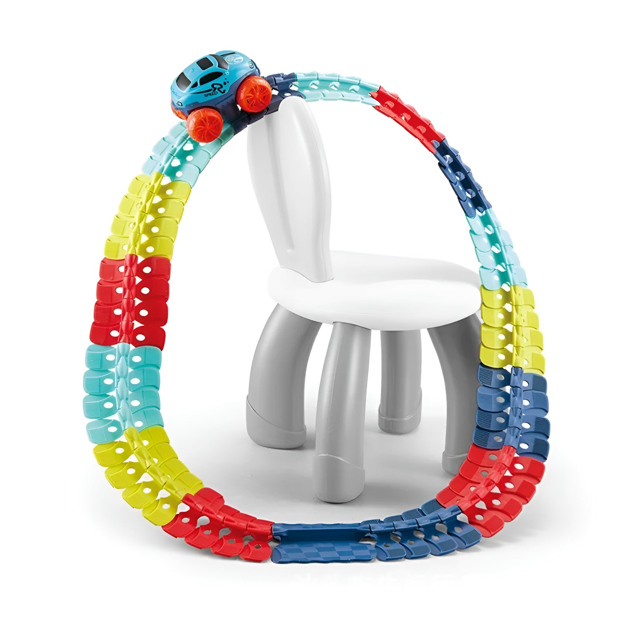 Kletshuts™ RaceTrack: Pedagogisk Rolig Kreativ Flexibel Racerbilsbana