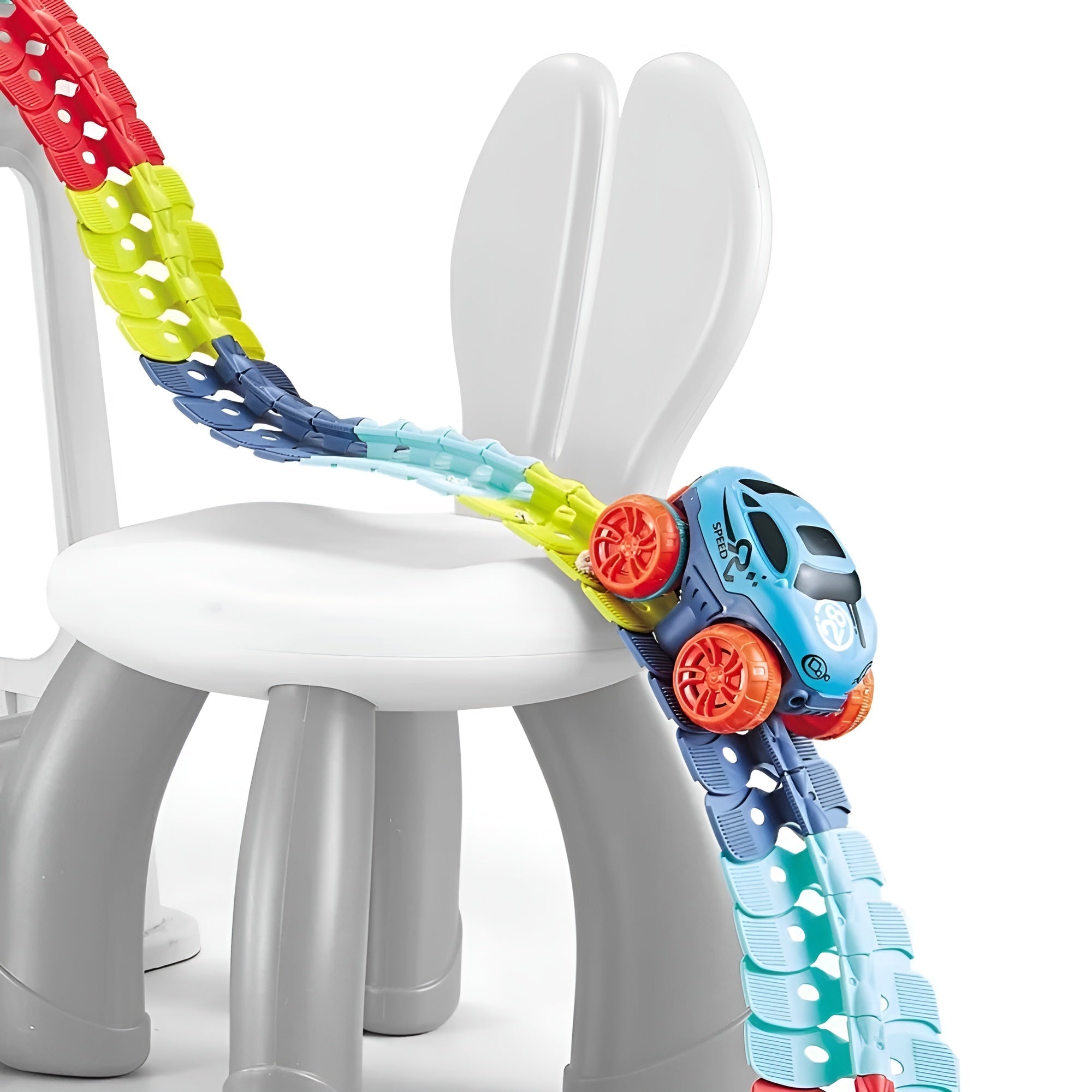 Kletshuts™ RaceTrack: Pedagogisk Rolig Kreativ Flexibel Racerbilsbana