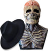SkeletonMask: Realistisk Läskig Skelett Halloweenmask Dräkt