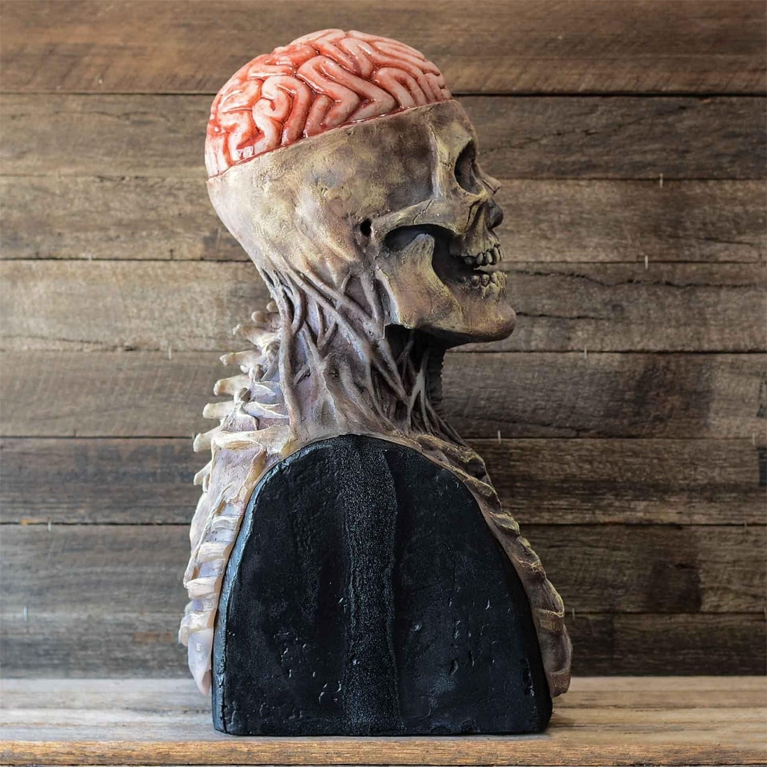 SkeletonMask: Realistisk Läskig Skelett Halloweenmask Dräkt