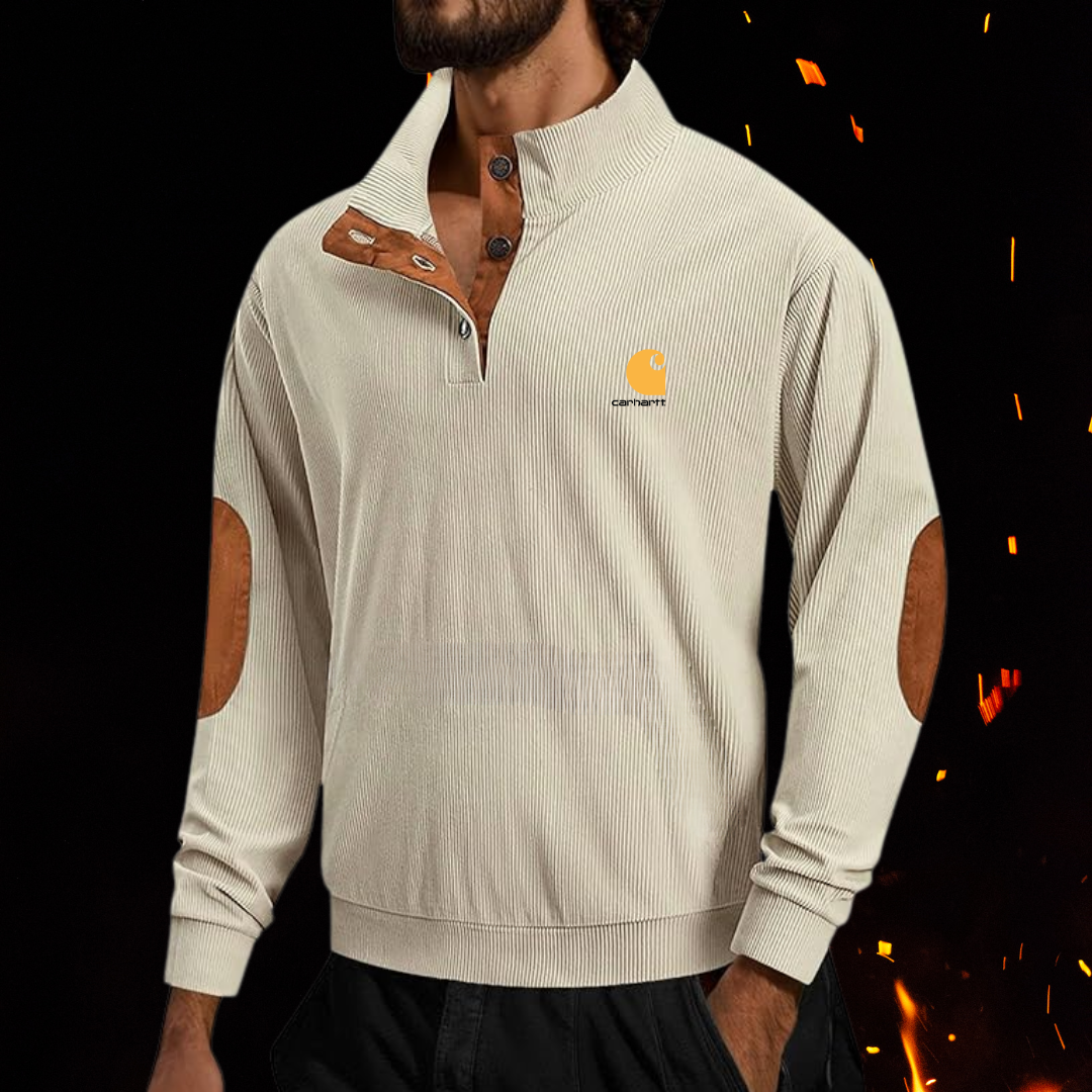 Icone™ CorduroySweatshirt: Tillfällig Långärmad Corduroy Sweatshirt