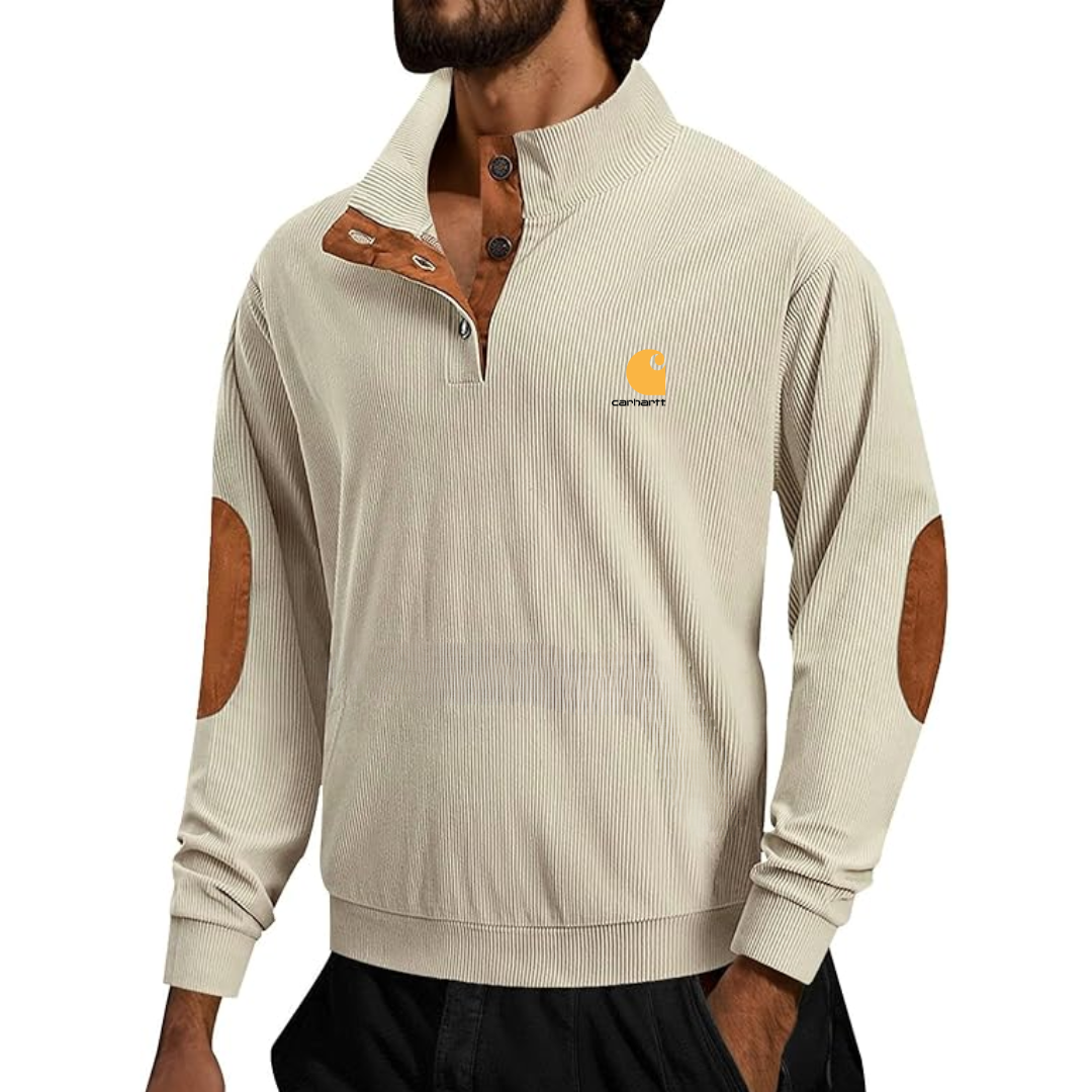 Icone™ CorduroySweatshirt: Tillfällig Långärmad Corduroy Sweatshirt