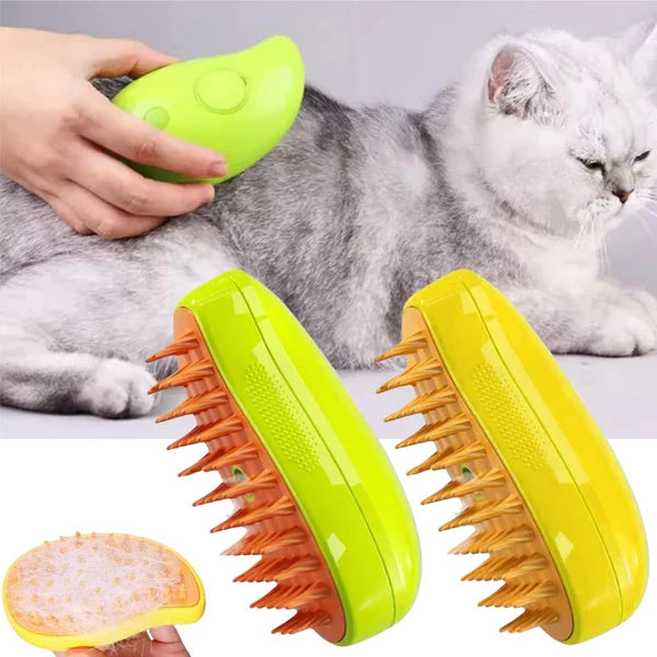 DogCatFri™ SteamBrush: Ånga Husdjur Grooming Borste