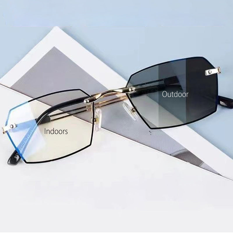 TintGlasses 1+1 GRATIS: Fotokromatisk Blått Ljus Blockering Tonad Läsglasögon