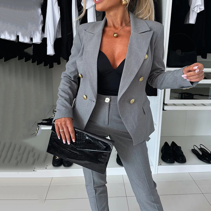 Icone™ FormalWear: Damblazer Och Byxdress, Elegant Och Formell Klädsel