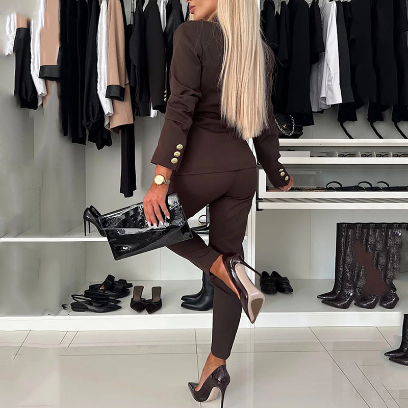 Icone™ FormalWear: Damblazer Och Byxdress, Elegant Och Formell Klädsel