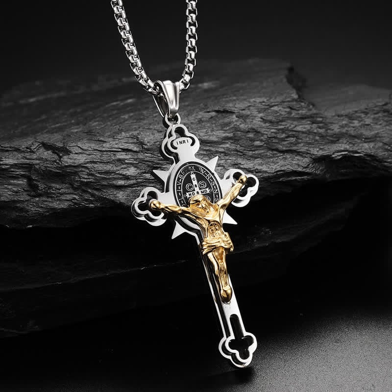 Jewelance™ CrossProtection 1+1 GRATIS: Andligt Skydd Korshänge Halsband Med Presentask
