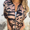 Icone™ ZebraJacket: Elegant Stilren Zebramönster Jacka