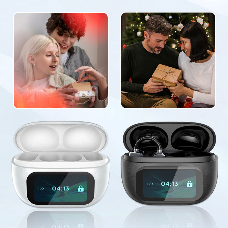 SmartEarbuds: Trådlös Öronklämma Bluetooth-Öronsnäckor Med Smart Skärm Display