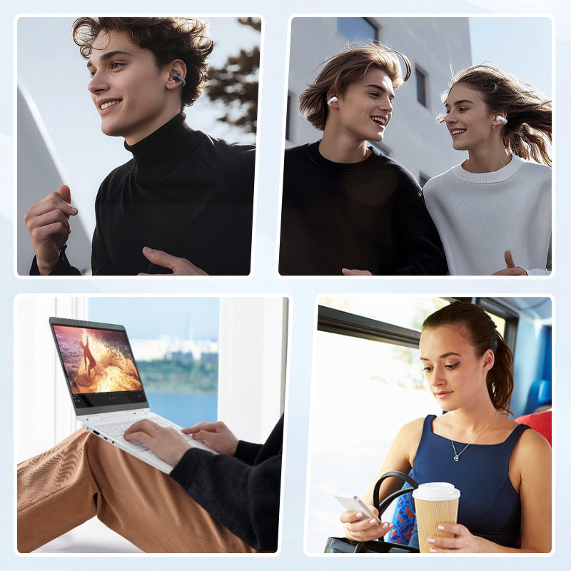SmartEarbuds: Trådlös Öronklämma Bluetooth-Öronsnäckor Med Smart Skärm Display