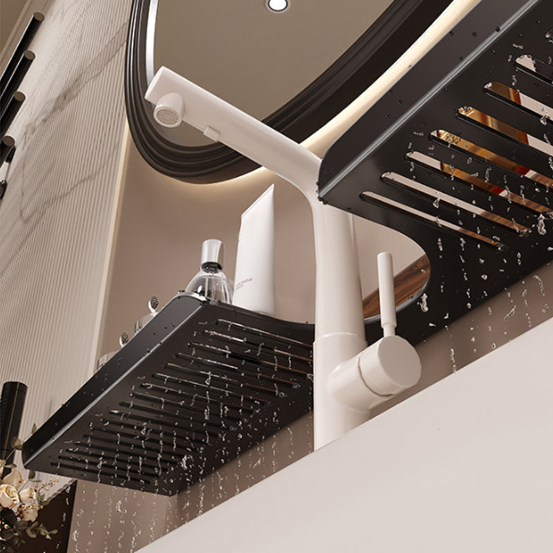GlideHold® BathroomRack™: Modernt Sugande Badrumsställ Med U-Räffla Design