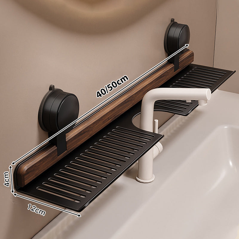 GlideHold® BathroomRack™: Modernt Sugande Badrumsställ Med U-Räffla Design