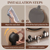 GlideHold® BathroomRack™: Modernt Sugande Badrumsställ Med U-Räffla Design