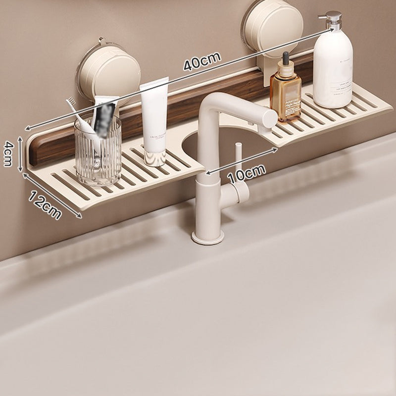 GlideHold® BathroomRack™: Modernt Sugande Badrumsställ Med U-Räffla Design