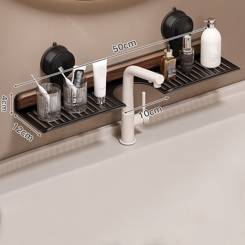 GlideHold® BathroomRack™: Modernt Sugande Badrumsställ Med U-Räffla Design
