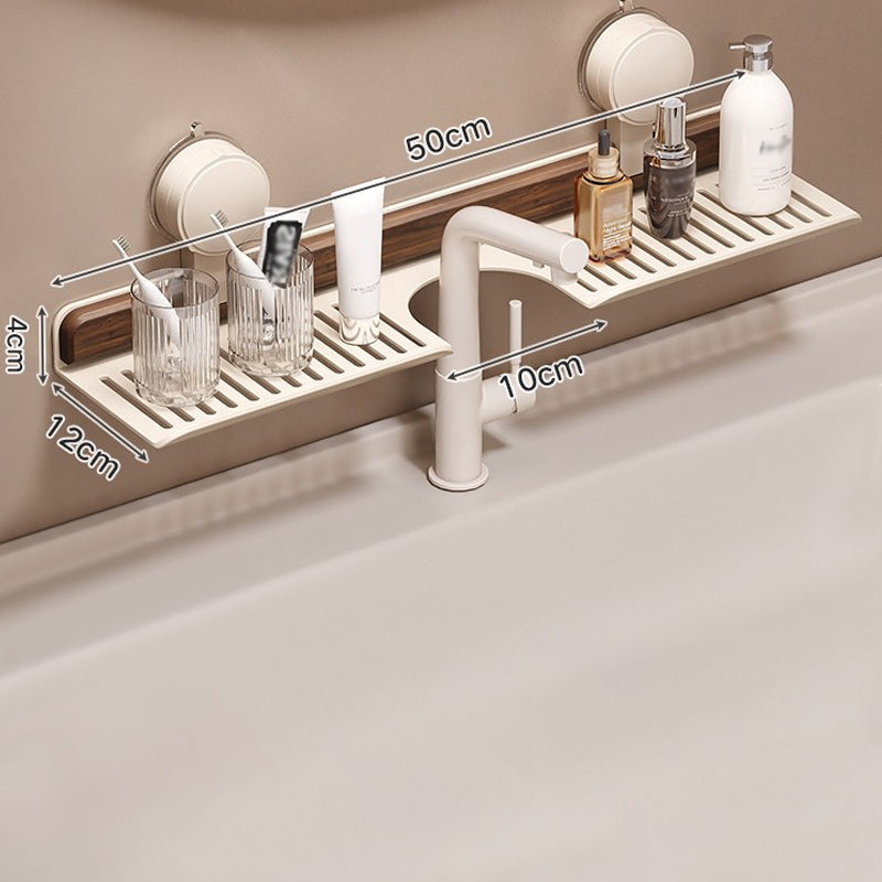 GlideHold® BathroomRack™: Modernt Sugande Badrumsställ Med U-Räffla Design