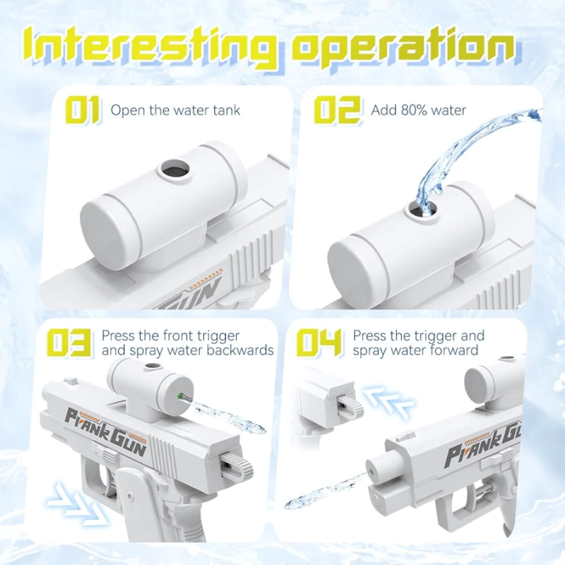 Kletshuts™ DualGun 1+1 GRATIS: Dubbel Munstycke Pranka Vattenpistol
