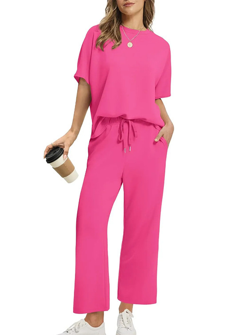 Icone™ ComfortSet: Casual Två-Delar Breda-Ben Bekväm Set
