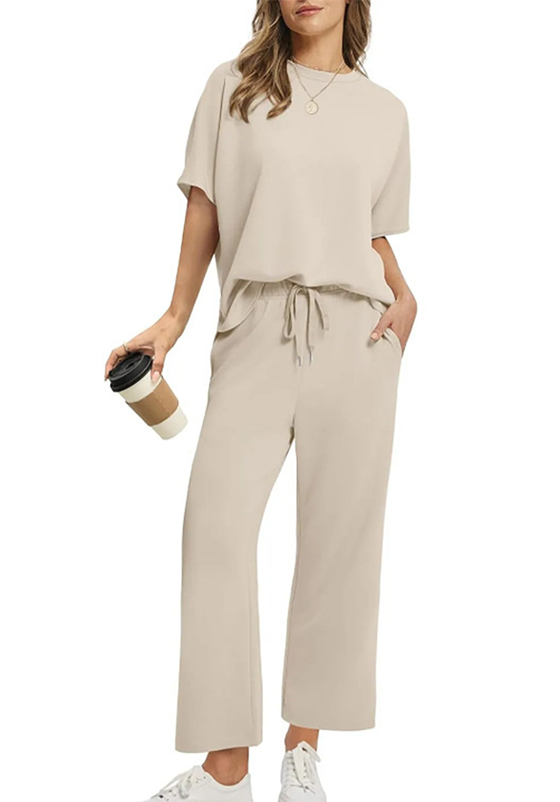 Icone™ ComfortSet: Casual Två-Delar Breda-Ben Bekväm Set