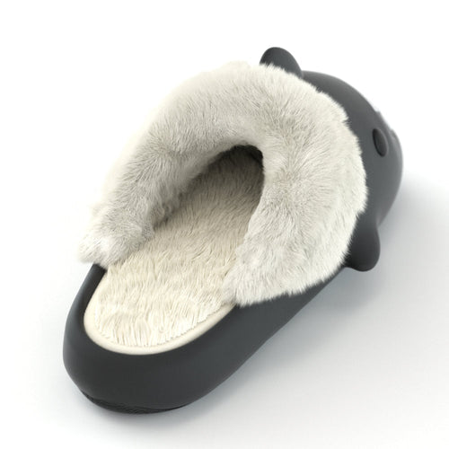 Happy™ PlushSlippers - Halkfria Vinter Haj Glidskor