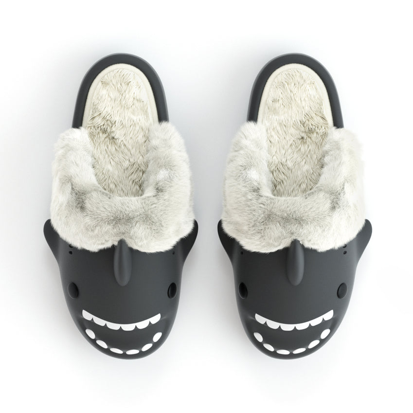 Happy™ PlushSlippers - Halkfria Vinter Haj Glidskor