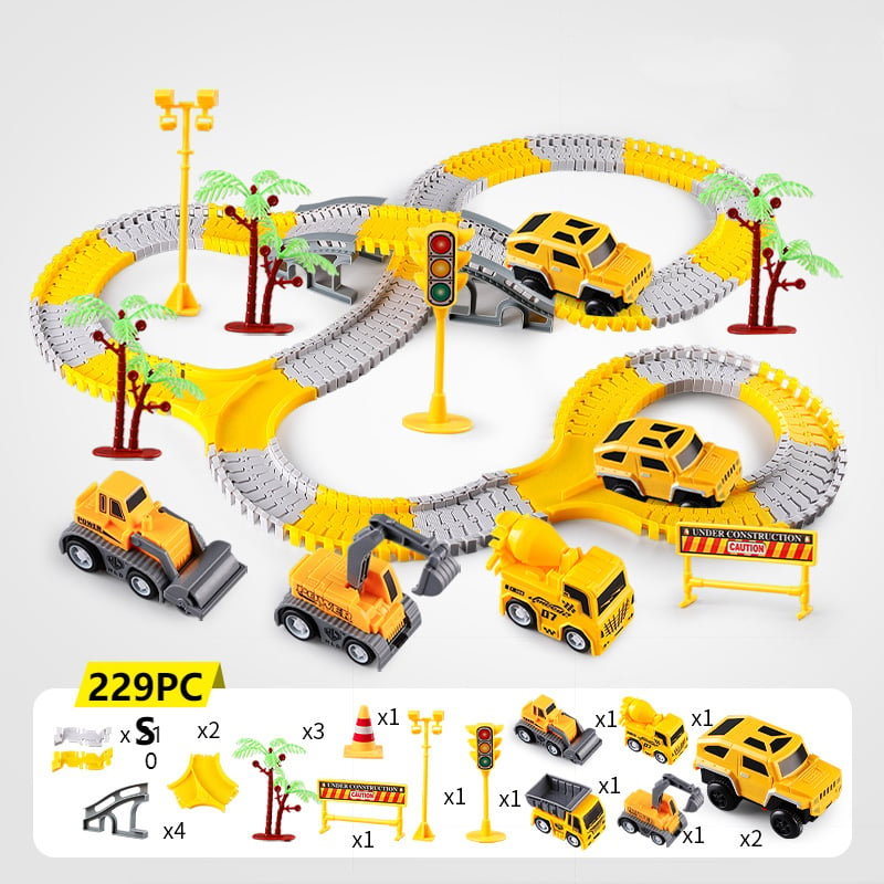 Kletshuts™ FlexibleTrack - Flexibel Räls Spår Leksaksuppsättning