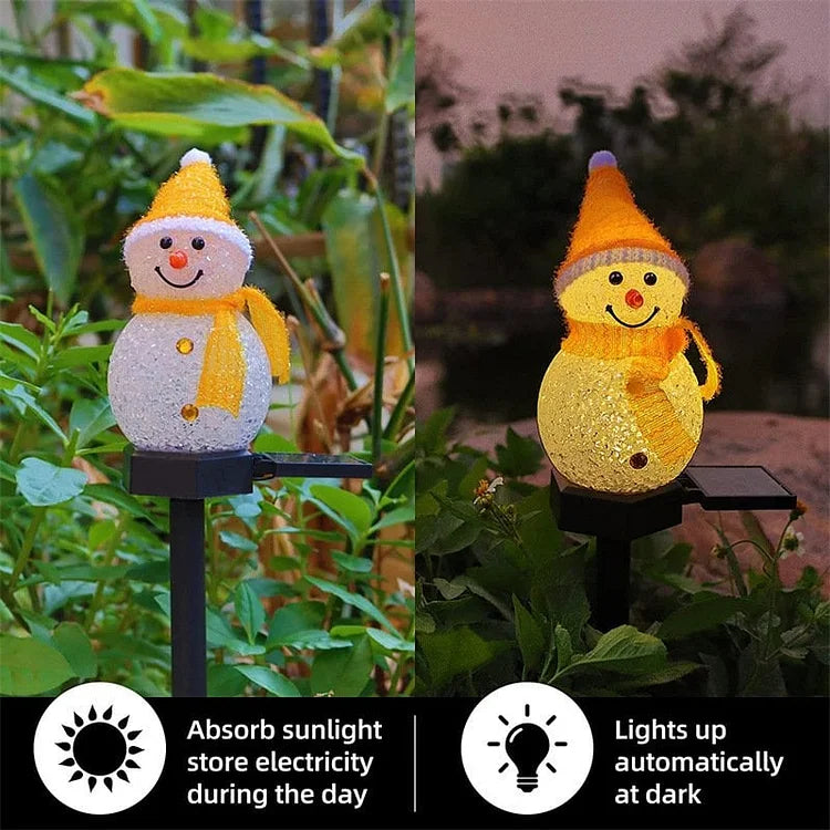 Ledsen™ Snowman - Vattentät Solenergi Snögubbe Lampa