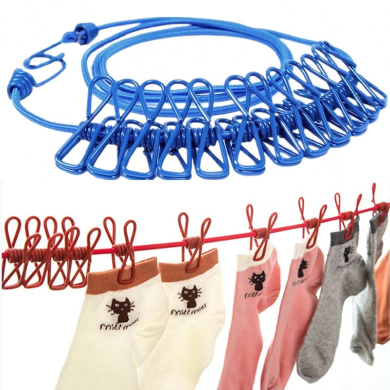 Portable® Clothesline - Inomhus Och Utomhusbruk