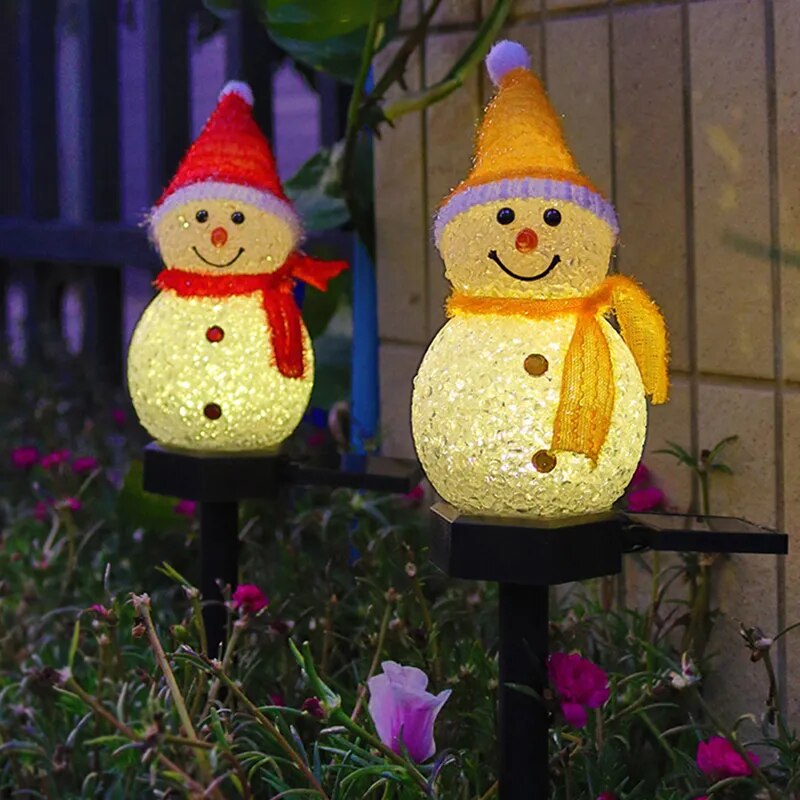 Ledsen™ Snowman - Vattentät Solenergi Snögubbe Lampa