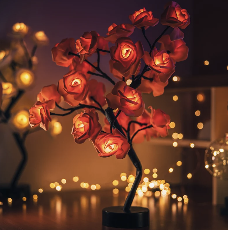 Leddi™ Rose - Forever Rose Blomma Lampa